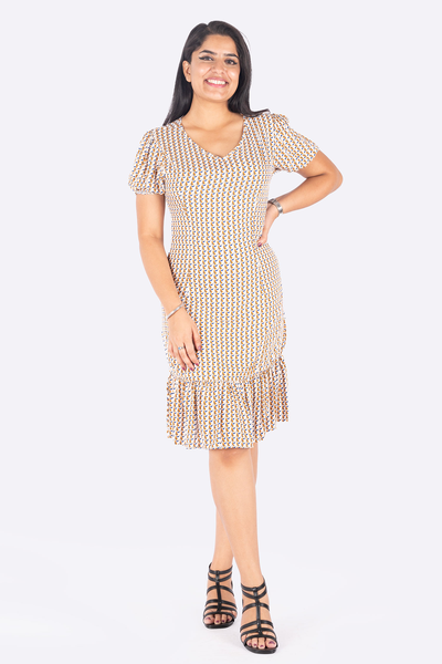 Nifty Soul Kayra Ruffled Hem Dress