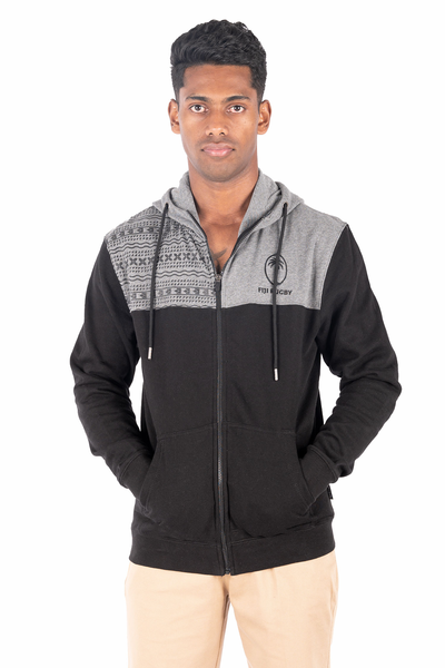 Fiji Rugby Mens Zip Hoodies - Seru