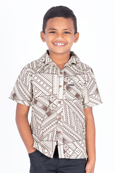 Tribal Origin Boys Bula Shirts - Sefo