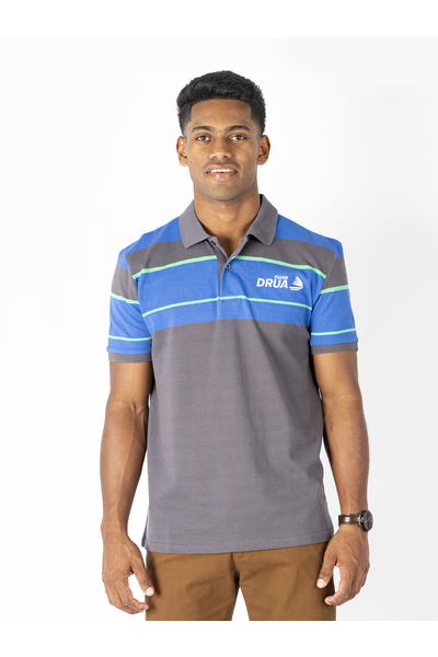 Fijian Drua Mens Yarndyed Polo - Vosawale