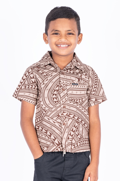 Tribal Origin Boys Bula Shirts - Fulori