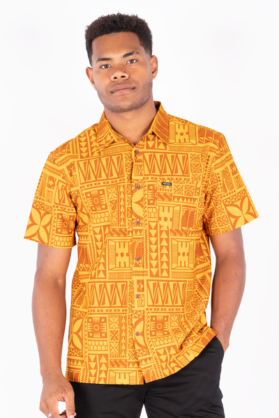 Tribal Origin Mens Bula Shirts - FB1507