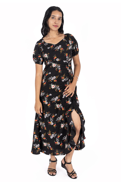 NIFTY SOUL LONG DRESS WITH SLIT