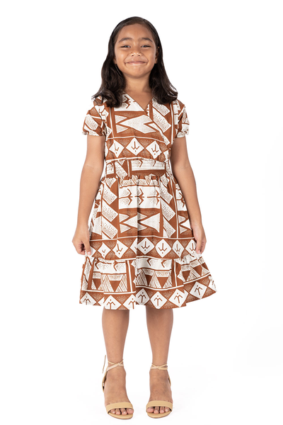 TRIBAL ORIGIN GIRLS MADELYN DRESS -PESI