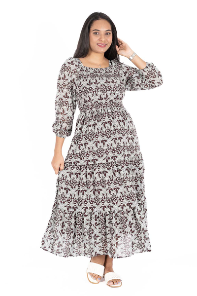 NIFTY SOUL SMOCKING L/S DRESS